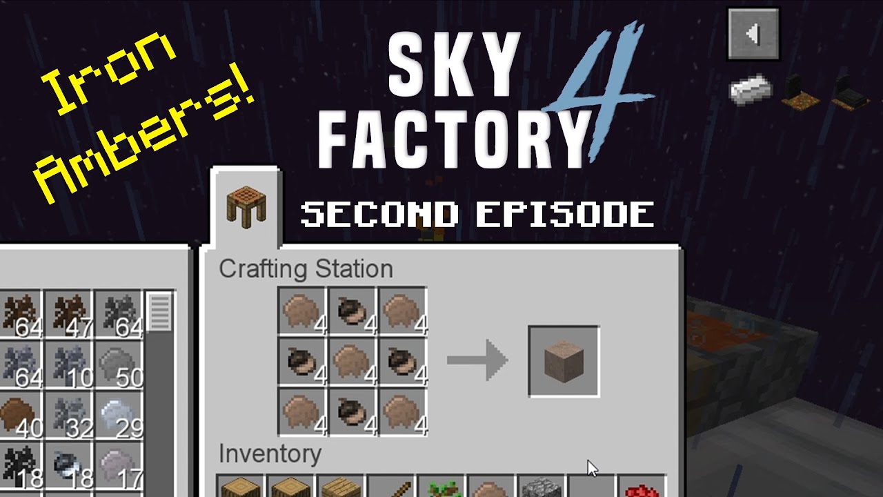 Sky Factory 4 [2nd Ep.] Iron Sapling YouTube