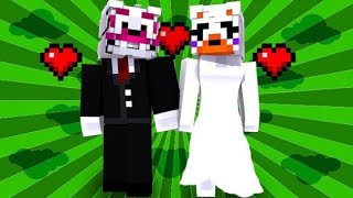 Recreating Funtime Foxy and Lolbit's Wedding! (Minecraft Fnaf Daycare)