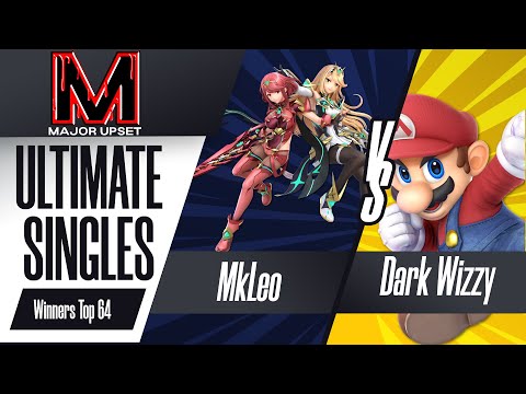 MkLeo (Pyra/Mythra) vs Dark Wizzy (Mario) - Ultimate Singles Winners Top 64 - MAJOR UPSET