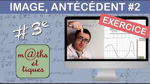 EXERCICE : Lire graphiquement une image et un antécédent - Troisième