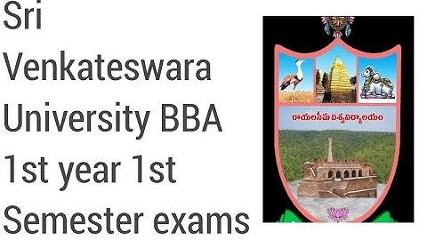 Sri Venkateswara University BBA 1st year 1st Semester exams Timetable 2022|SVU degree exam timetable