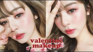 🌹VALENTINE'S DAY MAKEUP แต่งหน้าหวานๆสไตล์เจ้าหญิง น่าทะนุถนอม | Babyjingko