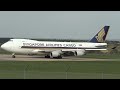 Singapore Airlines Cargo 747 at Doncaster Sheffield Airport, 22/04/18