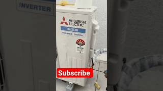 mitsubishi electric inverter air conditioner new installation  #short #viral #ytshort