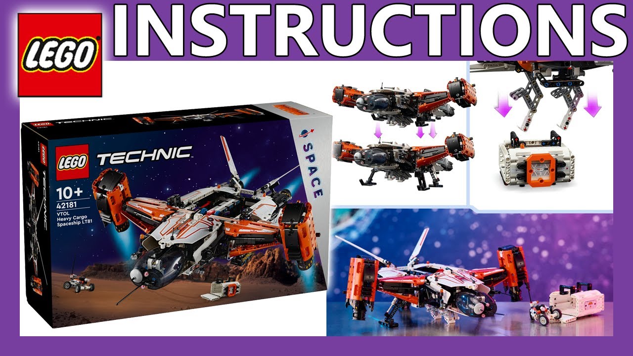 LEGO instructions | VTOL Heavy Cargo Spaceship LT81 | 42181 | LEGO
