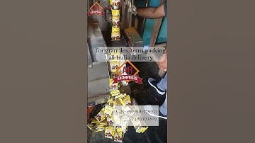 "Efficient and Automated Spice (Powder) Pouch Packing Machine with Cup Filler - Watch it in Action!"