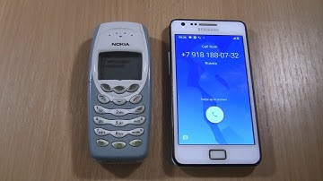 Samsung S2 android 11  Over the Horizon Incoming call &Nokia 3410  Outgoing call