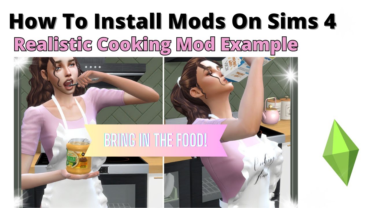 How To Install Realistic Cooking Mod For Sims 4 2023 YouTube