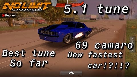 the 69 camaro is the new fastest car in the game!!!??? 5.1 tune no limit 2.0 drag racing
