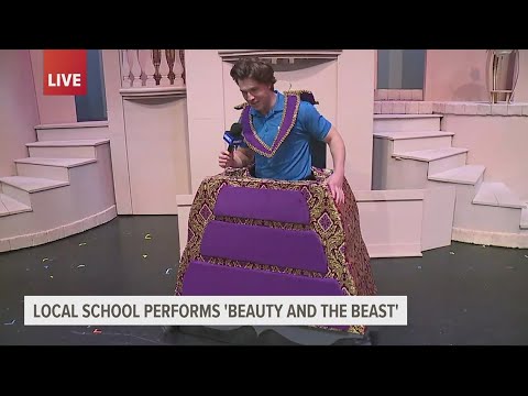 Cedar Cliff High School preparing their stage for 'Beauty and the Beast'