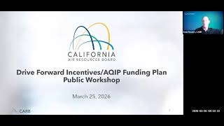 Drive Forward Heavy-Duty Incentives and FY 2025-26 and 2026-27 AQIP Funding Plan - March 25, 2026