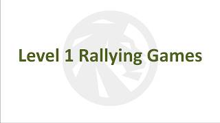 Level 1 Practice Plan - Rallying Games