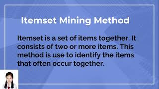 Pattern Mining (Itemset Mining Methods, Pattern Mining in Multilevel, Mining High-dimensional Data)