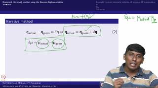 Lecture 16 - Inverse kinematic solution based on numerical methods