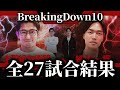 【速報】BreakingDown10全試合結果まとめ【ブレイキングダウン】【朝倉未来】