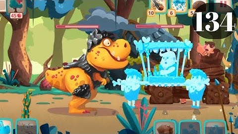Dino Bash level 134 Android walk-through Gameplay...!