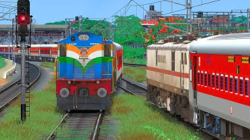 TWO TRAIN CROSSING IN SAME TRACK | BUMPY RAILROAD | Train Simulator | Railwork | NTG GAMING