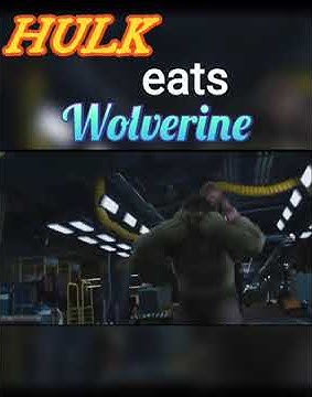 Hulk eats Wolverine. #shorts #hulk #marvelstudios #comic #wolverine #