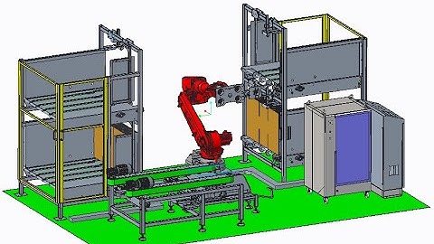 Random robotic case erector RRCE Random Case Erecting Solutions RCE Robotic Random Case Erector