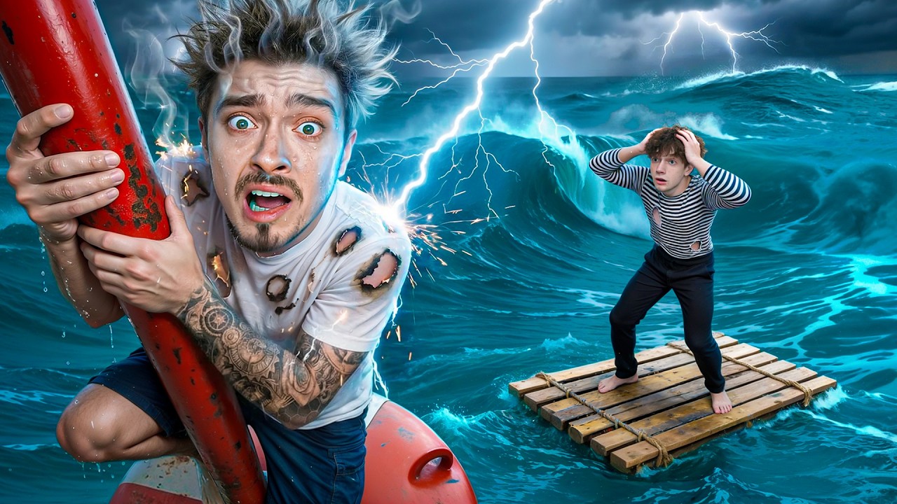 МЫ НЕ ВЫЖИЛИ ПОСЛЕ УДАРА МОЛНИИ НА ОДНОМ БЛОКЕ В ОКЕАНЕ В МАЙНКРАФТ!