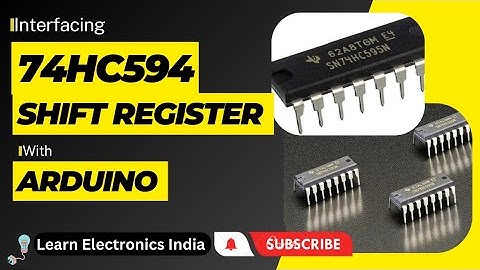 74HC595 Shift Register Working And Interfacing with Arduino- using Proteus