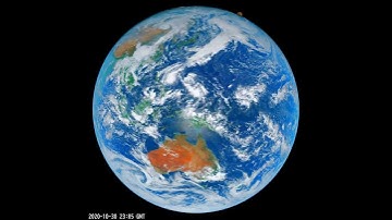 Typhoon GONI: Himawari Satellite Animation 2020 Oct 28 to Nov 4 3840x3840 20FPS Enhanced