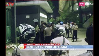 BRINGAS! Jakmania Timpuki Polisi dengan Batu di Stadion Patriot Bekasi - BIP 07/09