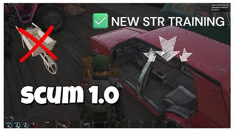 SCUM 1.0 - STRENGTH and CON Training; AFK 15mins