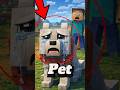O QUE ACONTECE COM O SEU PET QUANDO VOCÊ VAI EMBORA PARA SEMPRE? 😭 #minecraft #youtube #shorts