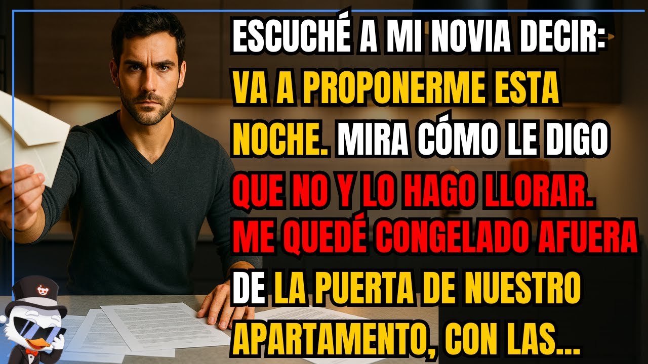 Escuché a mi novia decir: va a proponerme esta noche. Mira cómo le digo que no y lo hago llorar...