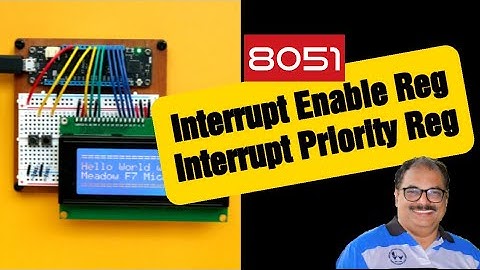 Interrupt Enable Register and Interrupt Priority Register of 8051 Microcontroller