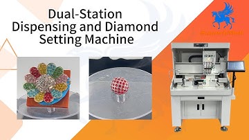 One Machine for Setting Diamonds on Wax & Jewelry | Dual Station Inlay with Glue Dispensing