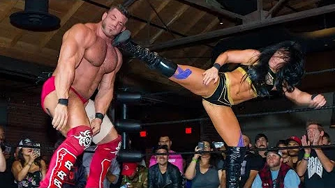 💥 Brian Cage vs. Tessa Blanchard | Intergender Power Clash at Bar Wrestling