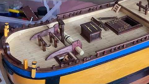 Building Endeavour Pt.52 Fantastic results, Eaglemoss kit (Ships bell & ladders)