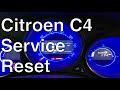 Citroen C4 service reset. How to easily reset.