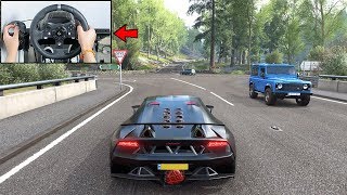 Forza Horizon 4 Lamborghini Sesto Elemento (Steering Wheel + Paddle Shifter) Gameplay