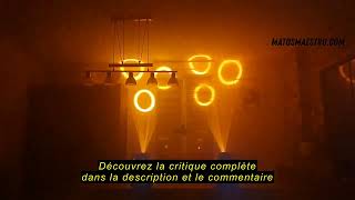 Avis sur la U`King UKing Lyre LED 100W RGBW Jeux de Lumiere DJ 8 Gobos 8 Couleurs DMX 512 Tête Mobil