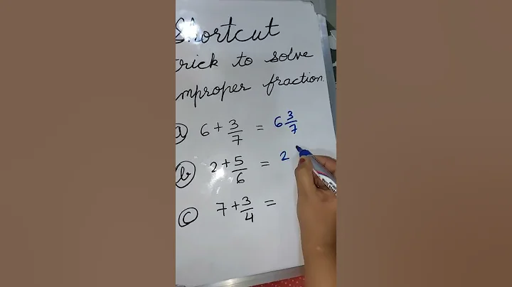 Improper fraction #short #viral #video #maths #education