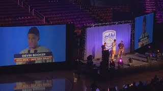DEVIN BOOKER SPEAKS AT PHOENIX SUNS DRAFT PARTY! (THE BEST PLAYER IN THE DRAFT!)