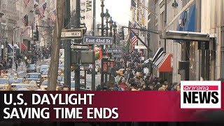 Time difference between S. Korea, U.S. widens as daylight saving time ends