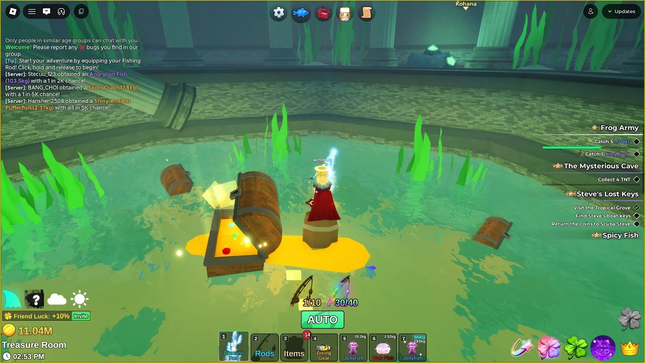 Galatama lomba mancing ikan secret Fish It Roblox