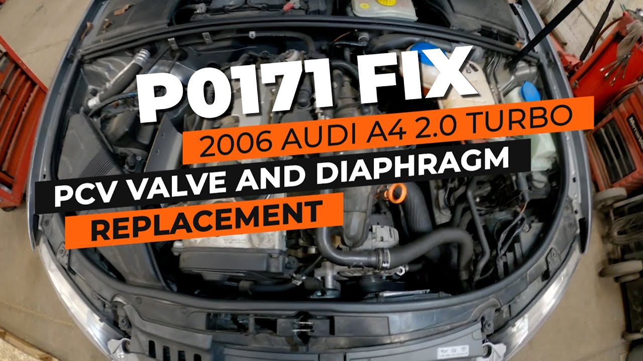 2006 Audi A4 PCV Valve and Diaphragm Replacement - Check Engine Code