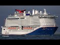 Mardi Gras | very first sailing under flag by Carnival | maiden call in Rotterdam | 4K-Quality-Video