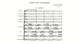 Saint-Saëns: Suite in D major, Op. 49 (with Score)