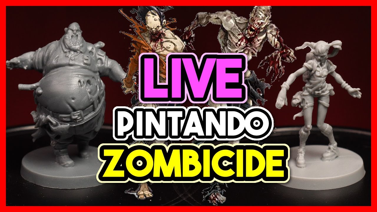 🔴 Pintando Zombicide Segunda Edição - LIVE: Veja a transformação dessas miniaturas em tempo real!
