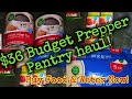 36 budget prepper pantry haulbuy food  water now prepperpantry martinmidlifemisadventures prep