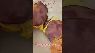 Ham, Egg, & Cheese Croissanwich from Burger King! #food #foodreview  #burgerking #croissantsandwich