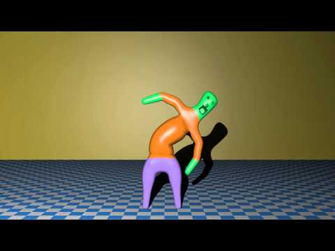 Blender 2.72  Simple human animation