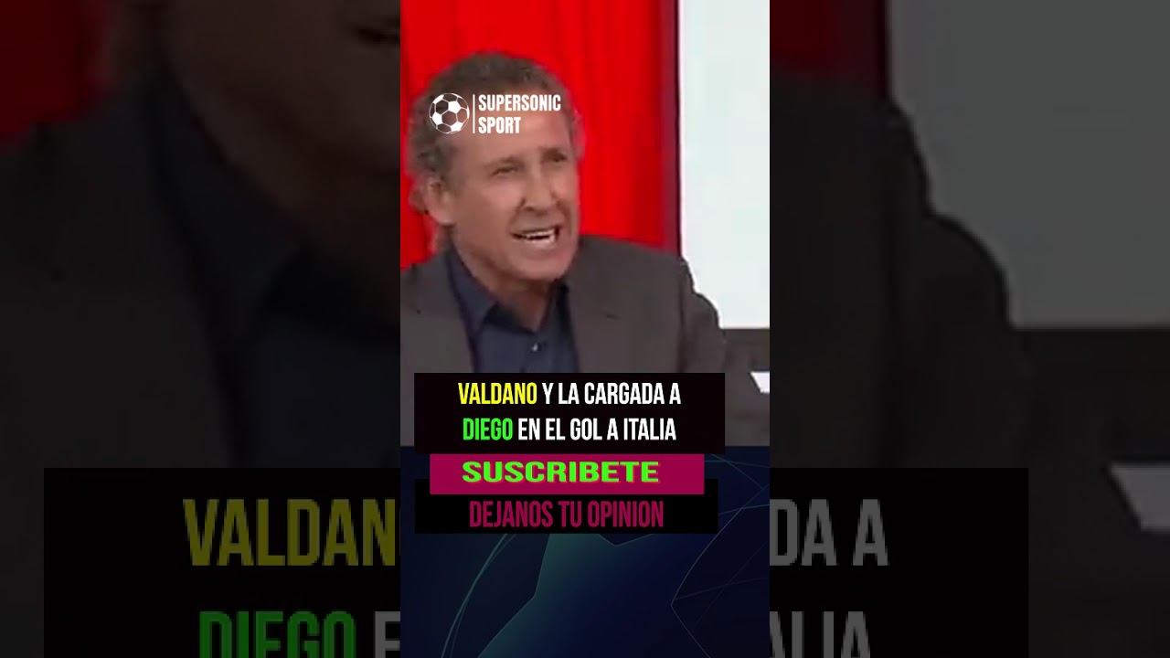 ⚽Valdano y la cargada a Diego en el gol a Italia.