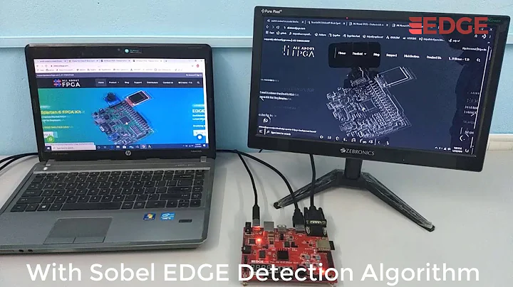 Real Time Video processing with Sobel EDGE Detection using EDGE ZYNQ SoC FPGA kit